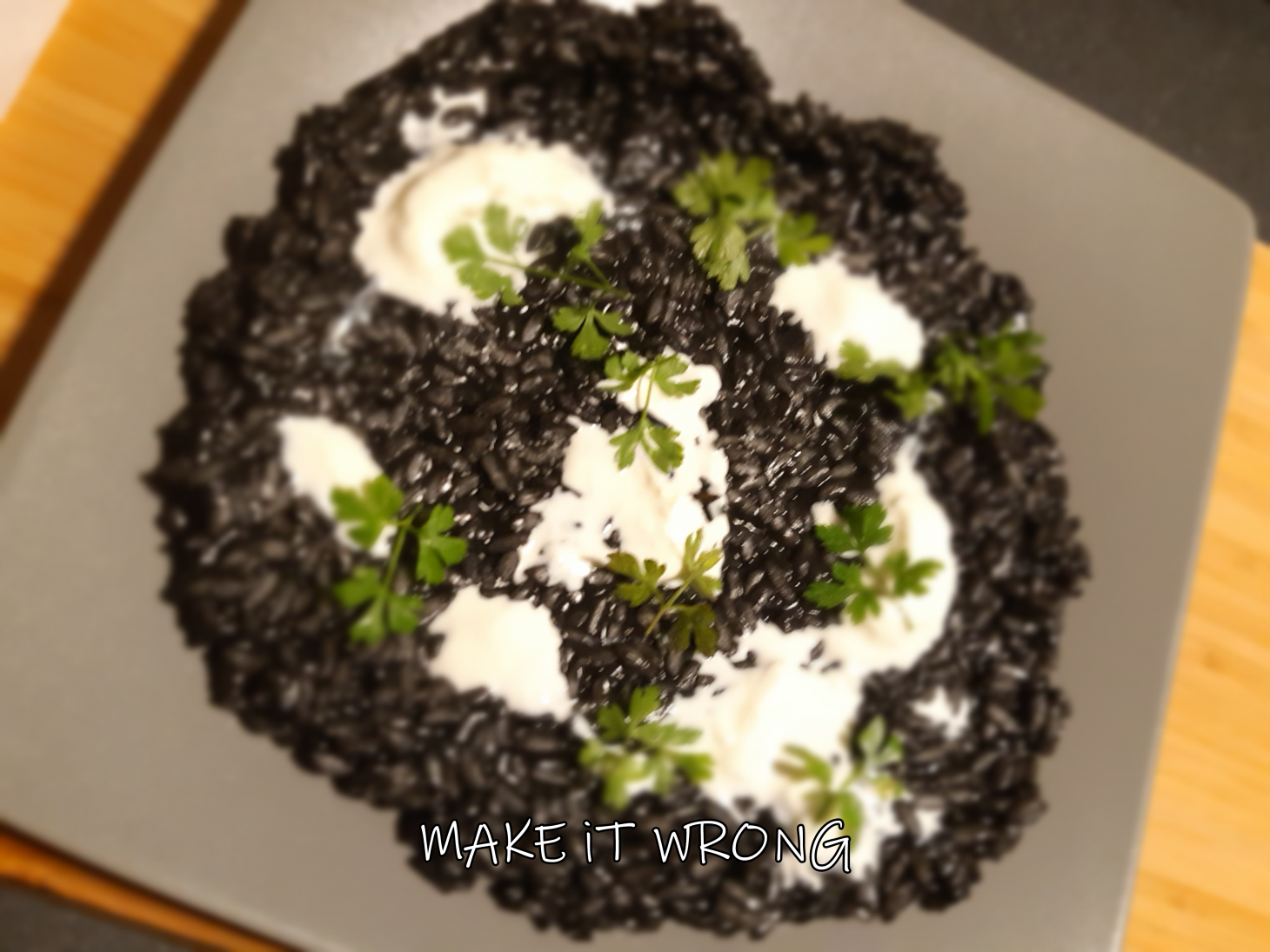 Risotto al nero di seppia e stracciatella • Cake On Cloud